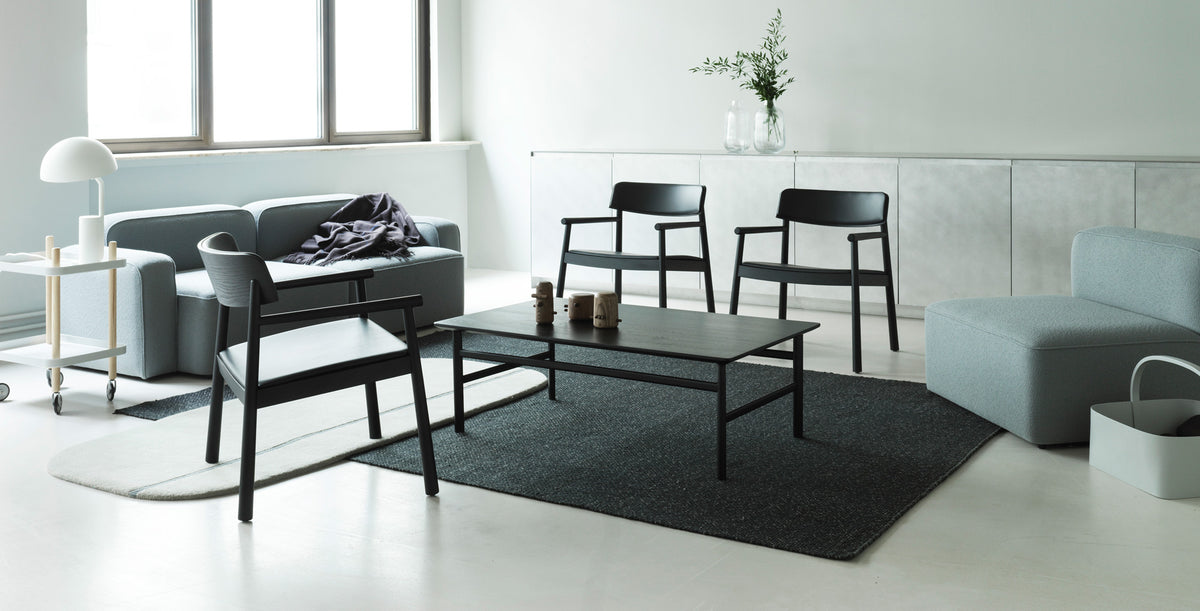Oona Rug by Normann Copenhagen, showing oona rug in live shot.