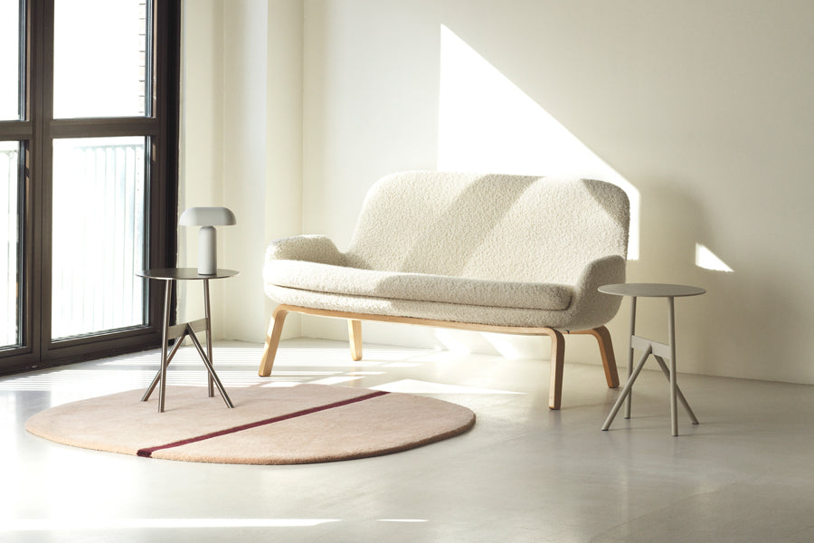 Oona Rug by Normann Copenhagen, showing oona rug in live shot.