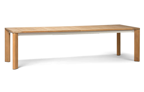 Byron Extendable Dining Table by Harbour - Natural Teak Wood.