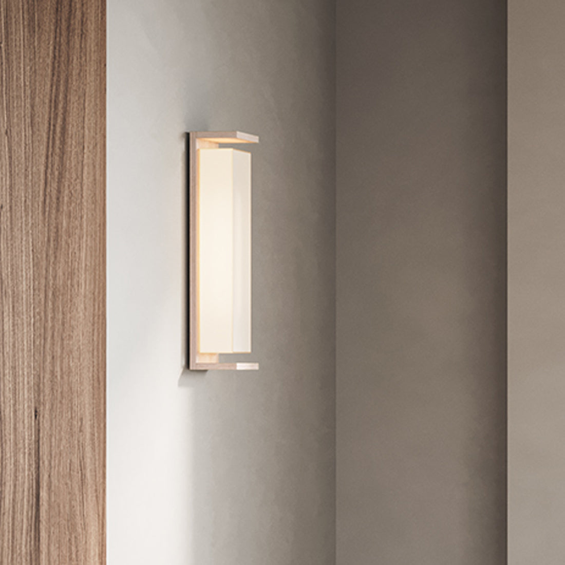 Ora LED Sconce by Cerno, showing ora led sconce in live shot.