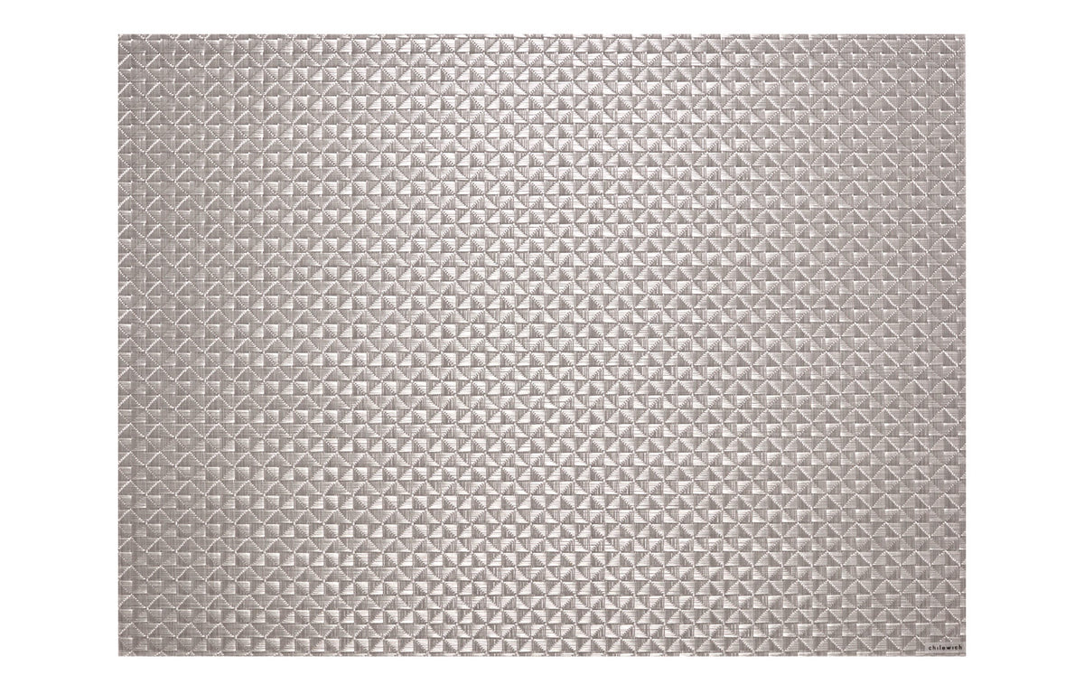 Origami Tabletop by Chilewich - Rectangle (19" x 14"), Ice Origami Weave.
