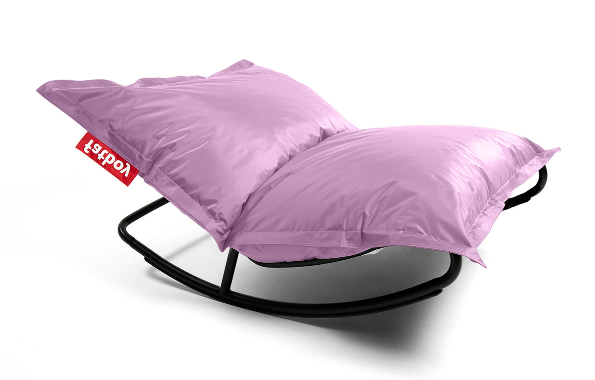 Original Slim Bean Bag Fatboy - Lilac Nylon Fabric + Rocker.
