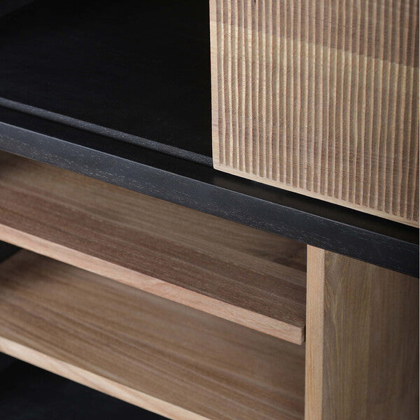 Oscar Rack by Ethnicraft, showing closeup view of oscar rack in live shot.