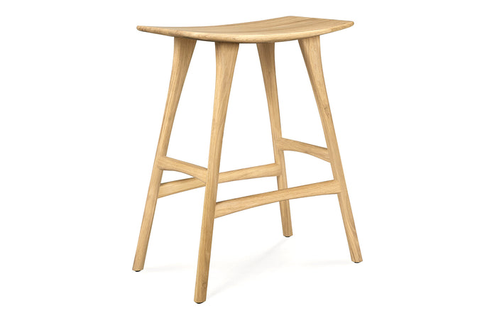 Osso Counter/Bar Stool by Ethnicraft - Counter, Oak Wood.