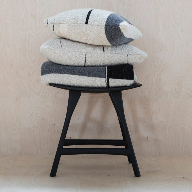 Osso Dining Stool by Ethnicraft, showing osso dining stool in live shot.