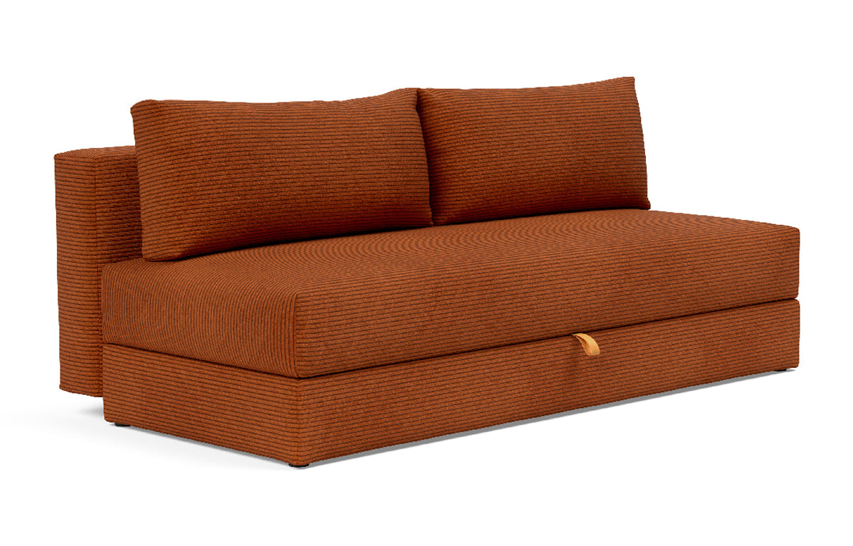 Osvald Sofa Bed by Innovation - 595 Corduroy Burnt Orange