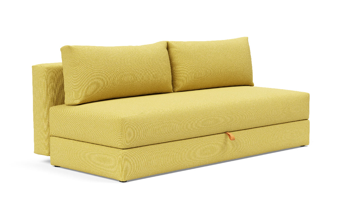 Osvald Sofa Bed by Innovation - 554 Soft Mustard Flower.