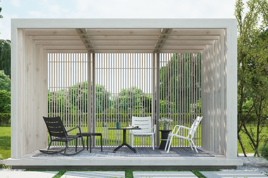 PA Side Table Stool by Toou, showing pa side table in live shot.