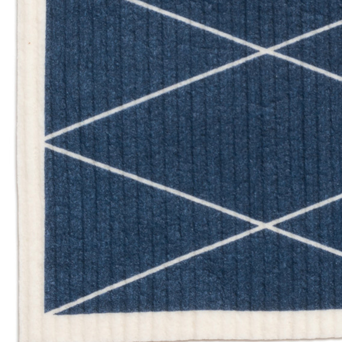 Max Dish Cloth by Pappelina, showing closeup view of max ocean blue dish cloth.