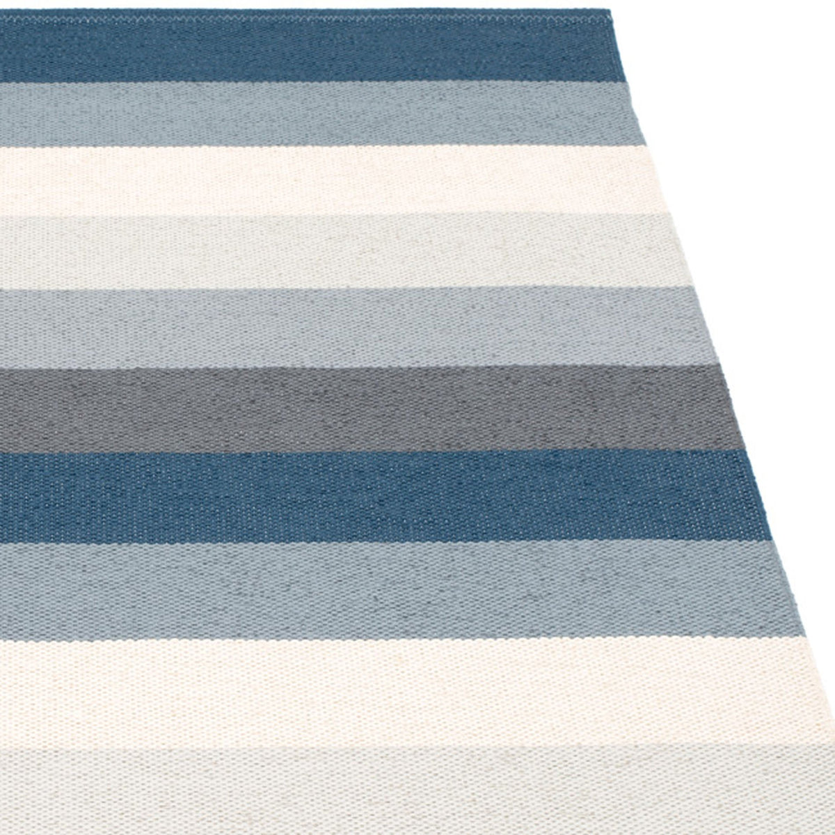 Molly Ocean Grey Runner Rug by Pappelina, showing closeup view of molly ocean grey runner rug.
