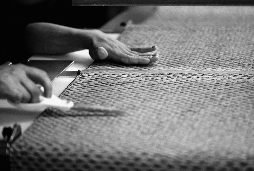 Vera Ocean Blue Runner Rug by Pappelina - The Craft of A Pappelina Rug.