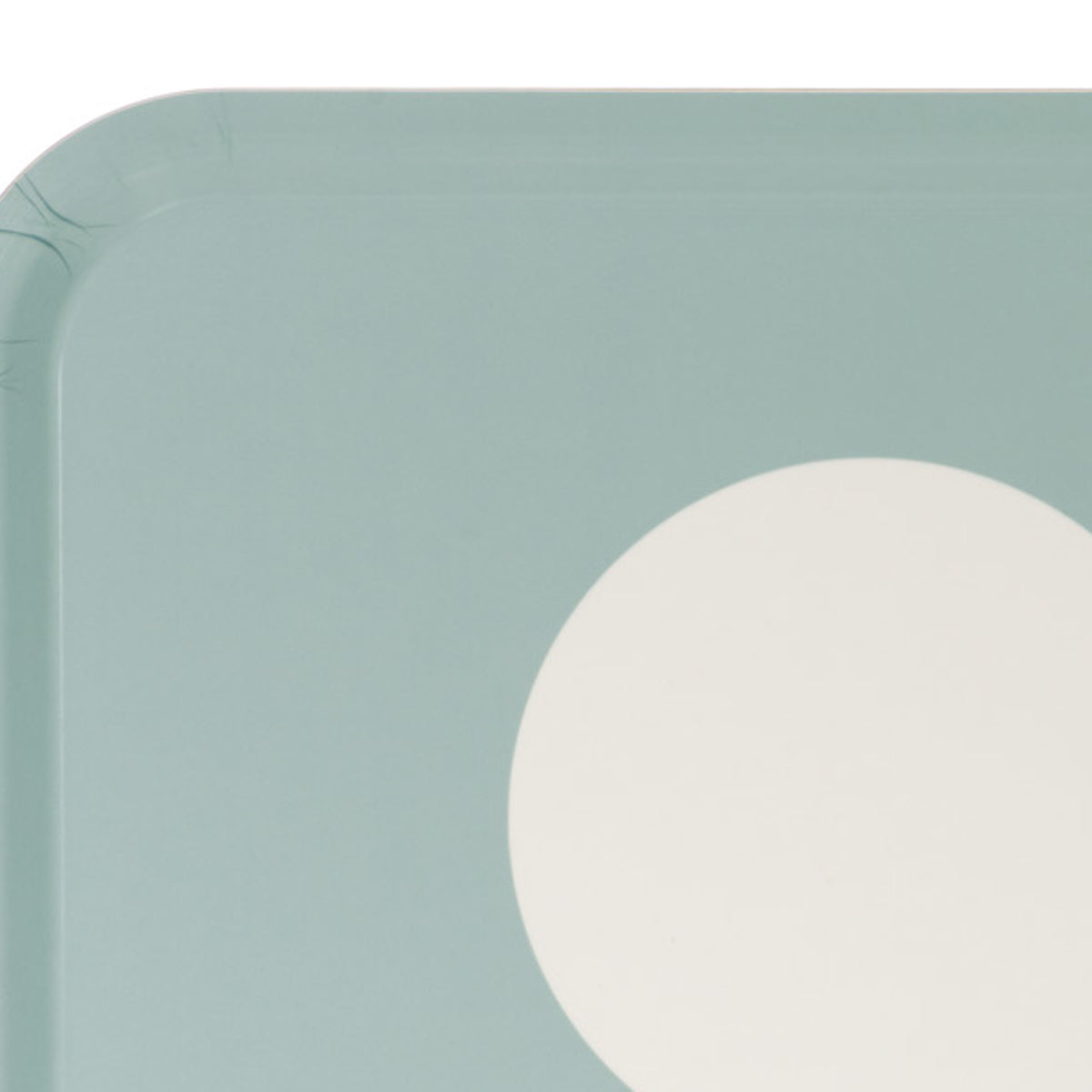 Vera Tray by Pappelina, showing closeup view of vera turquoise tray.
