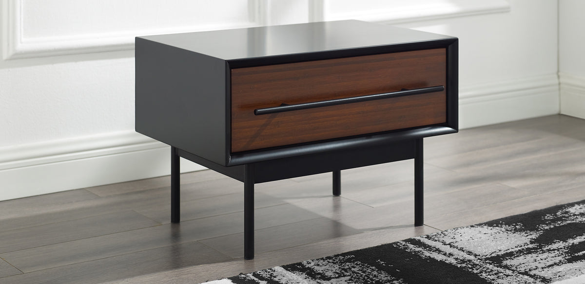 Park Avenue Ruby 1 Drawer Nightstand by Greenington, showing park avenue ruby 1 drawer nighstand in live shot.