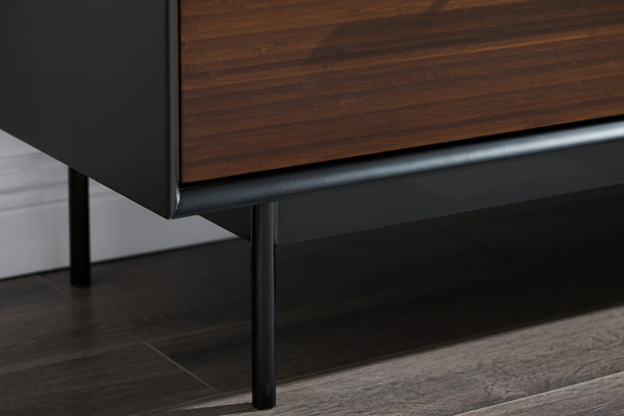 Park Avenue Ruby 4 Drawer Double Dresser by Greenington, showing closeup view of park avenue ruby 4 drawer double dresser in live shot.