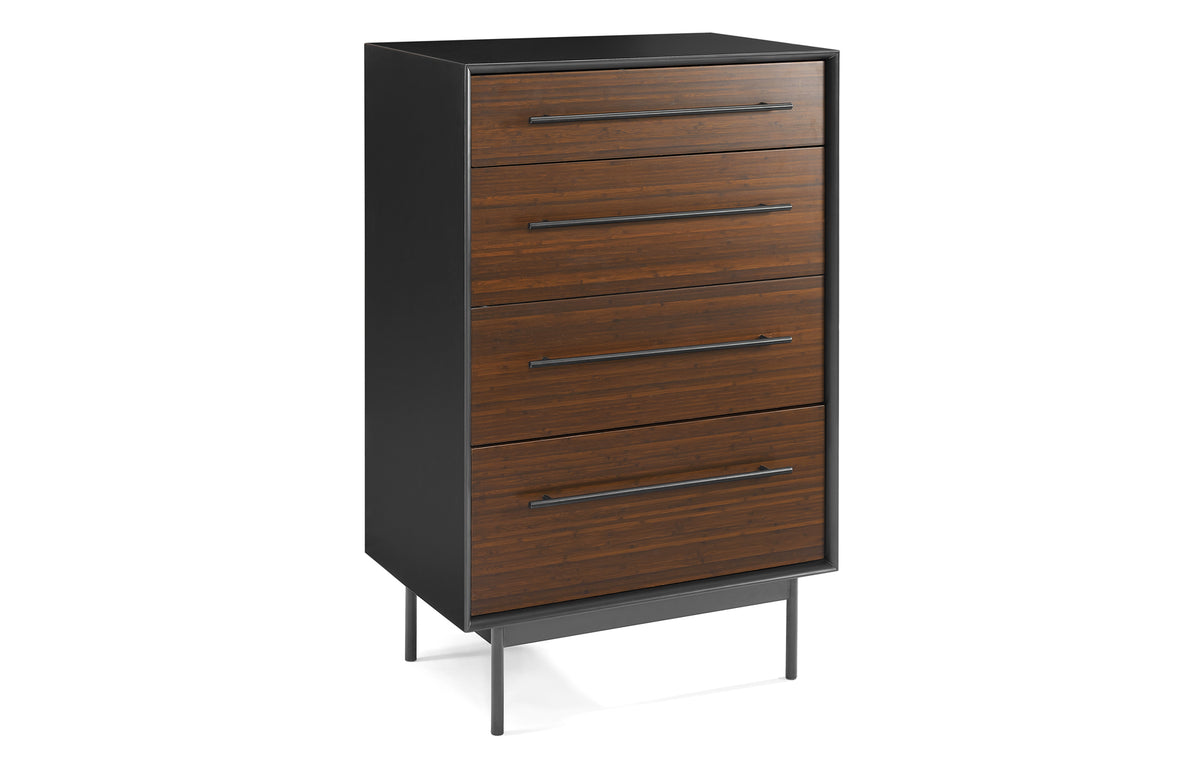 Park Avenue Ruby 4 Drawer High Chest by Greenington - Ruby Wood.