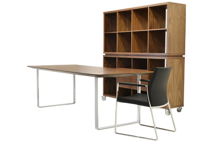 Pasha Arm Sled Dining Chair by sohoConcept, live shoot of the chair.