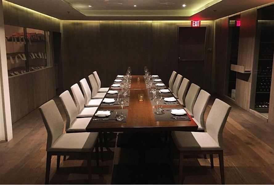 Pasha Wood Dining Chair by SohoConcept, showing wood chairs with table in live shot.