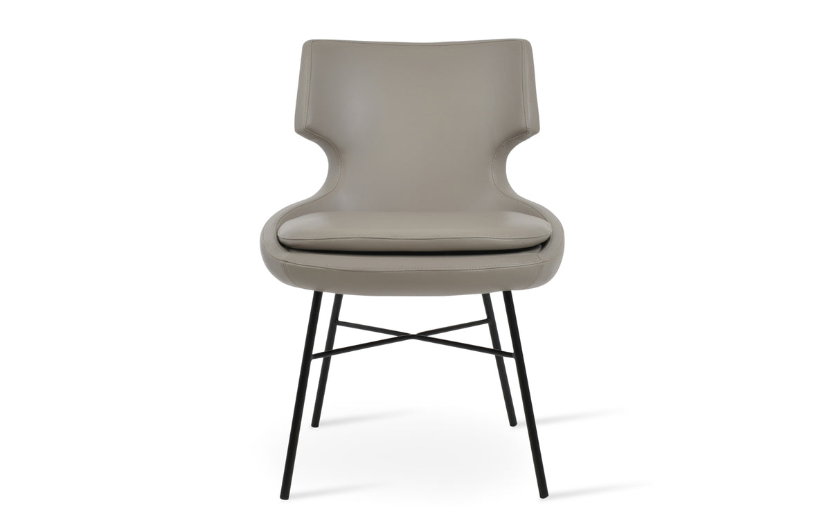 Patara Cross Dining Chair by SohoConcept - BoneLight Grey PPM-FR.