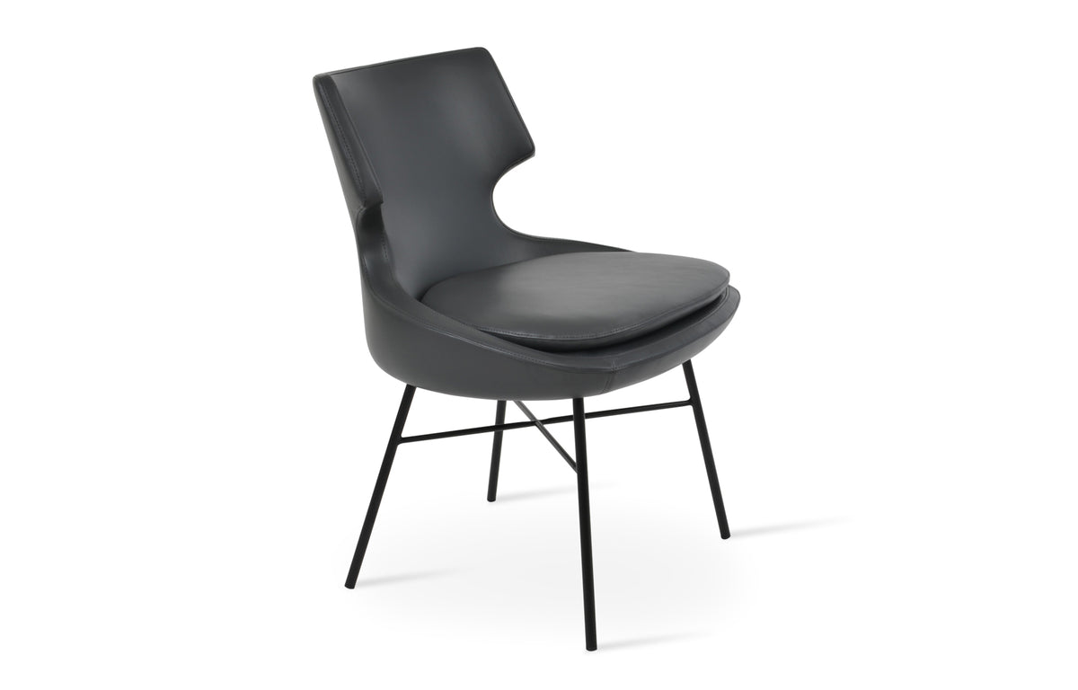 Patara Cross Dining Chair by SohoConcept - Grey PPM-FR.