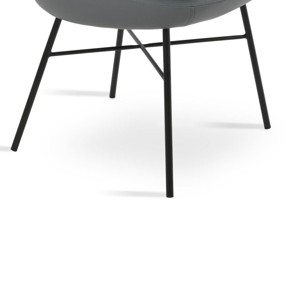 Patara Cross Dining Chair by SohoConcept, showing closeup view of cross dining chair.