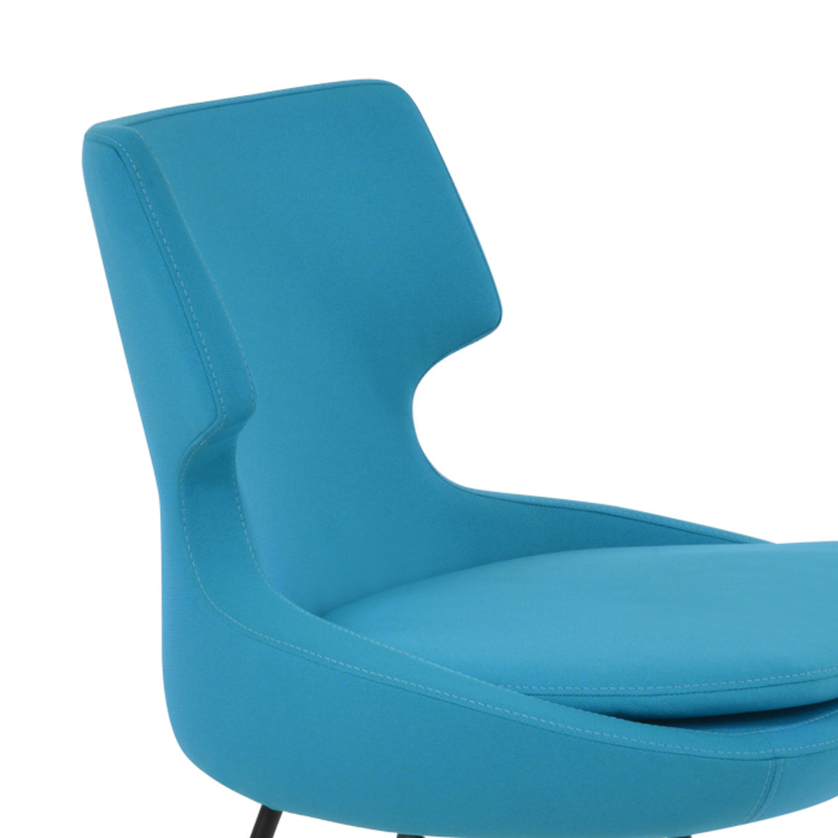 Patara Cross Dining Chair by SohoConcept, showing closeup view of cross dining chair.