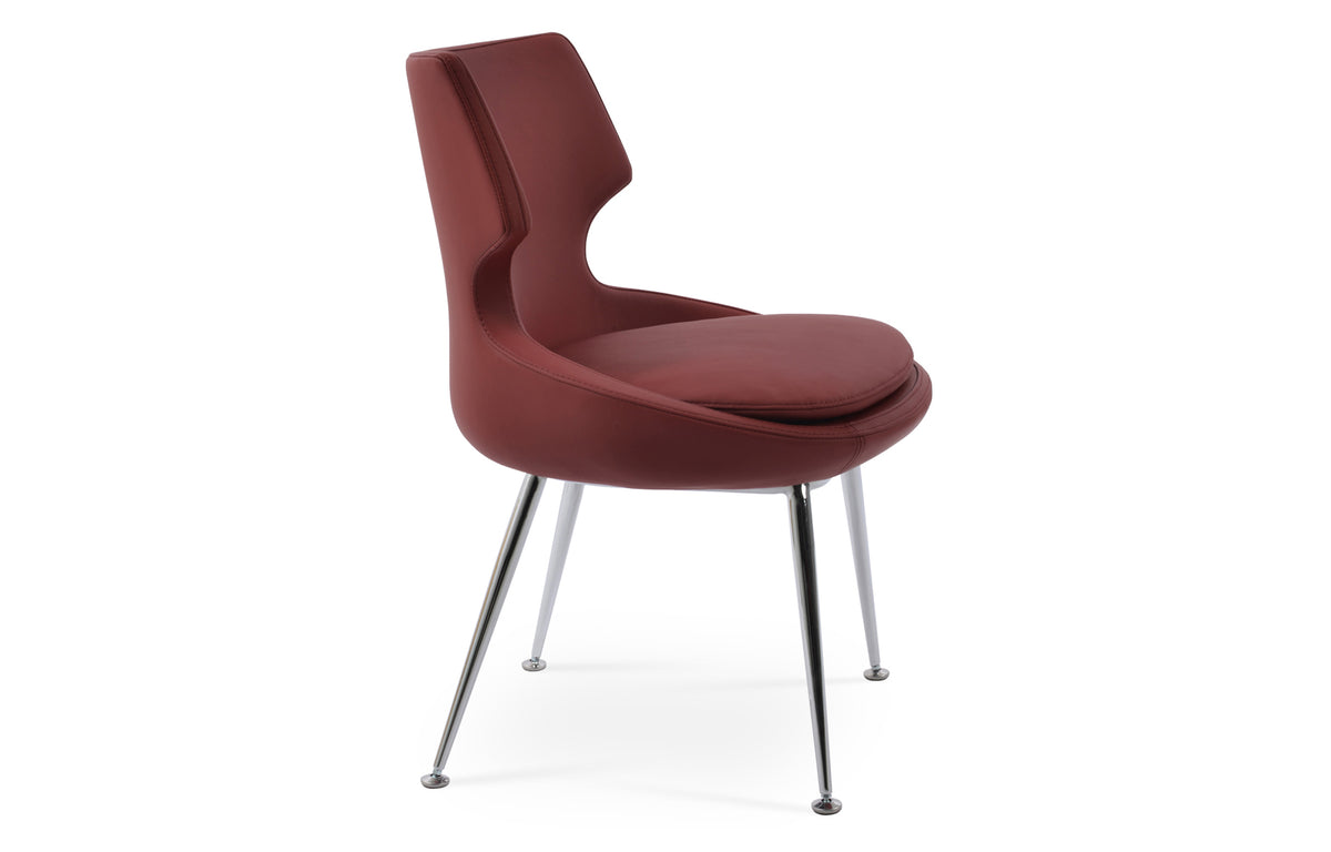 Patara Metal Dining Chair by SohoConcept - Red PPM.