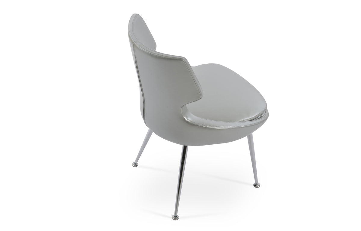 Patara Metal Dining Chair by SohoConcept - Silver PPM.