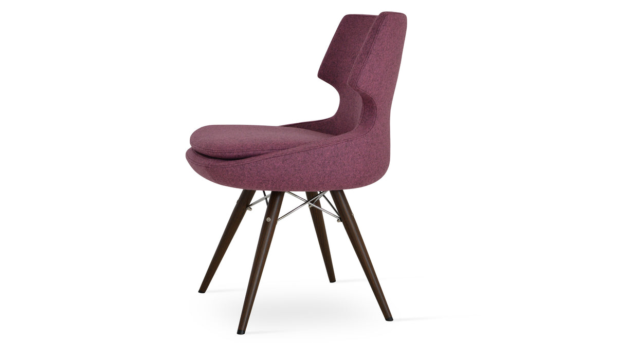 Patara MW Dining Chair by SohoConcept, showing side view of mw dining chair.