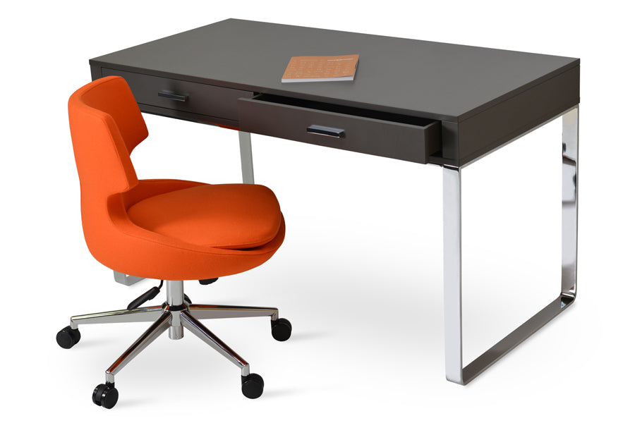 Patara Office Chair by SohoConcept, showing office chair with desk.