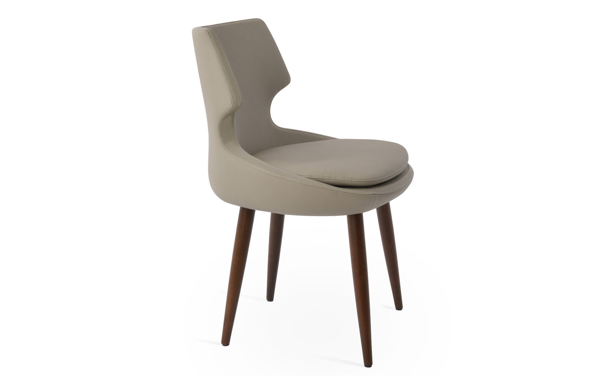 Patara Wood Dining Chair by SohoConcept - Beech Wood Walnut, Bone PPM.