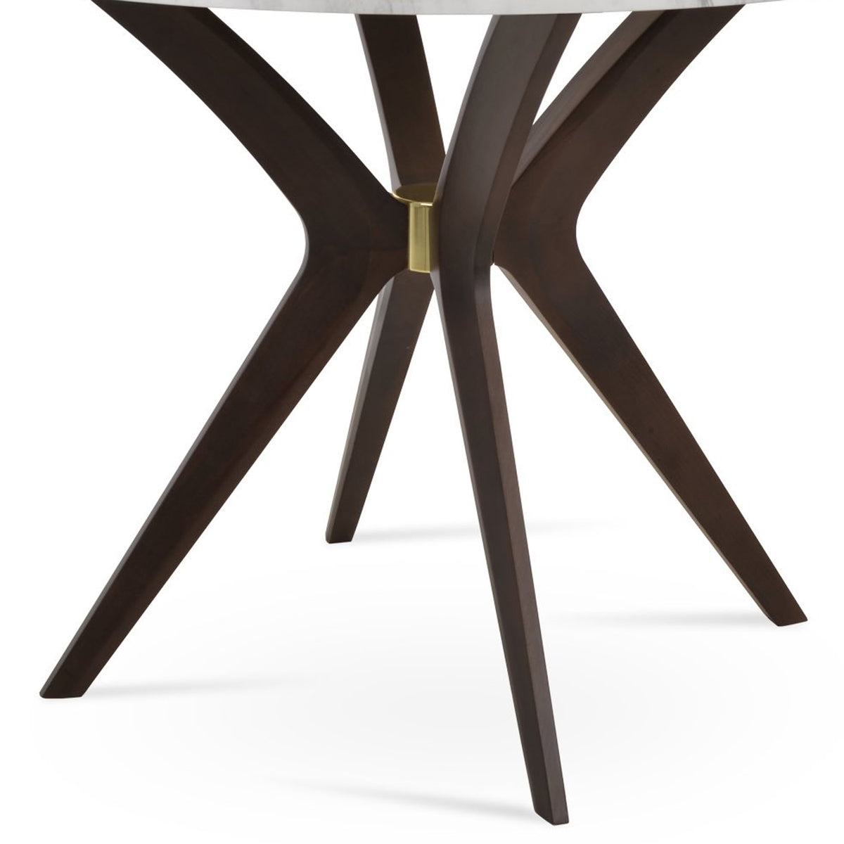 Pavilion Dining Table by SohoConcept, showing closeup view of pavilion dining table.