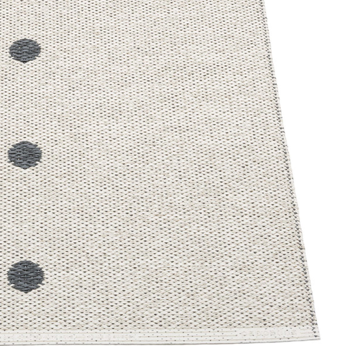 Peg Granit Runner Rug by Pappelina, showing closeup view of peg granit runner rug.