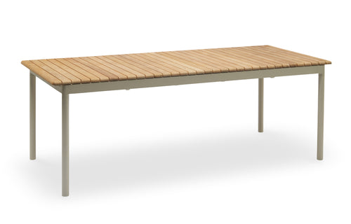 Pelagus Outdoor Table by Skagerak - Light Ivory Aluminum.