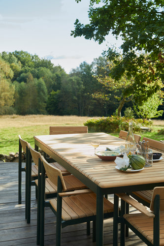 Pelagus Outdoor Table by Skagerak, showing pelagus outdoor table in live shot.