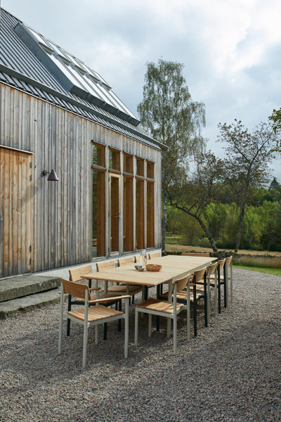 Pelagus Outdoor Table by Skagerak, showing pelagus outdoor table in live shot.