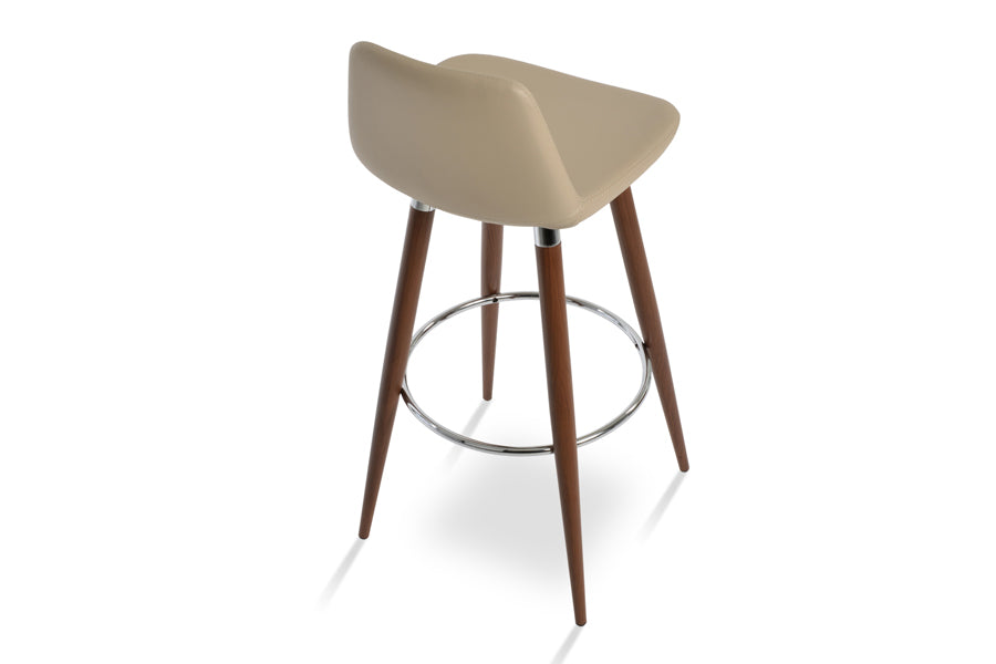 Pera Ana Counter Stool by SohoConcept, showing back angle view of ana counter stool.