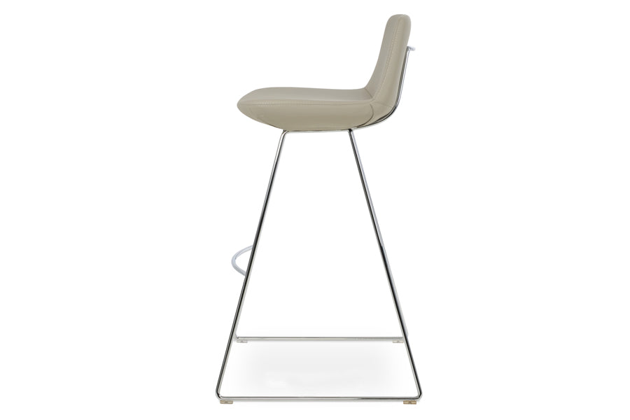 Pera HB Wire Counter Stool by SohoConcept, showing side view of hb wire counter stool.