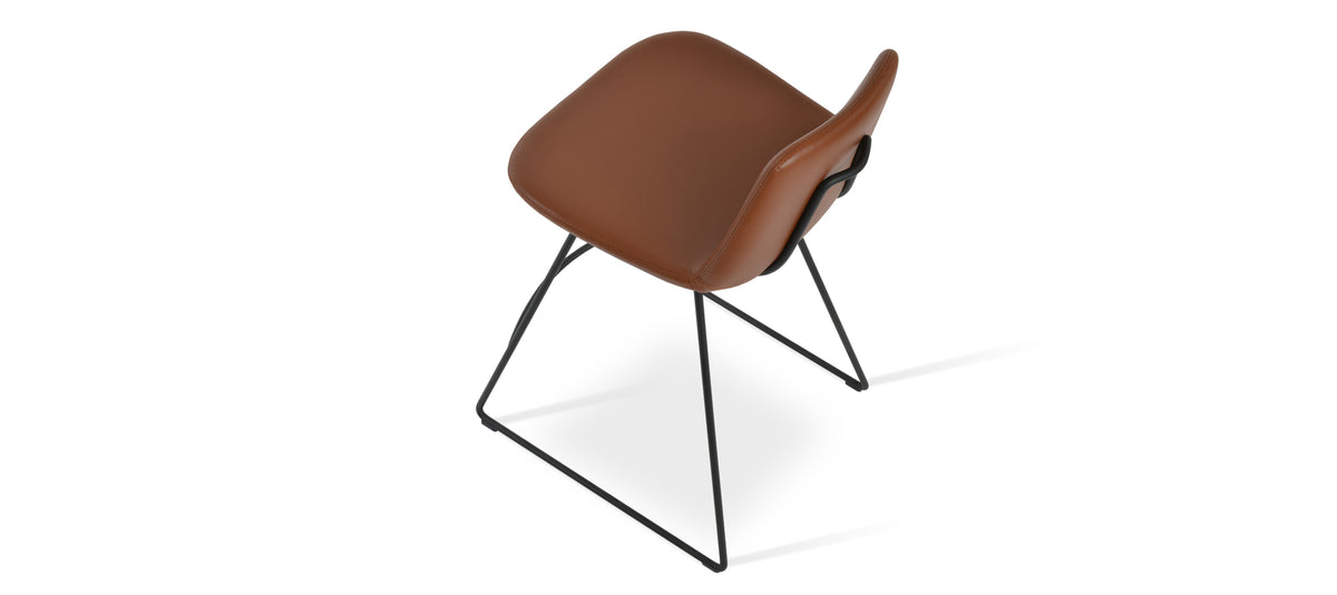 Pera HB Wire Counter Stool by SohoConcept, showing back angle view of hb wire counter stool.