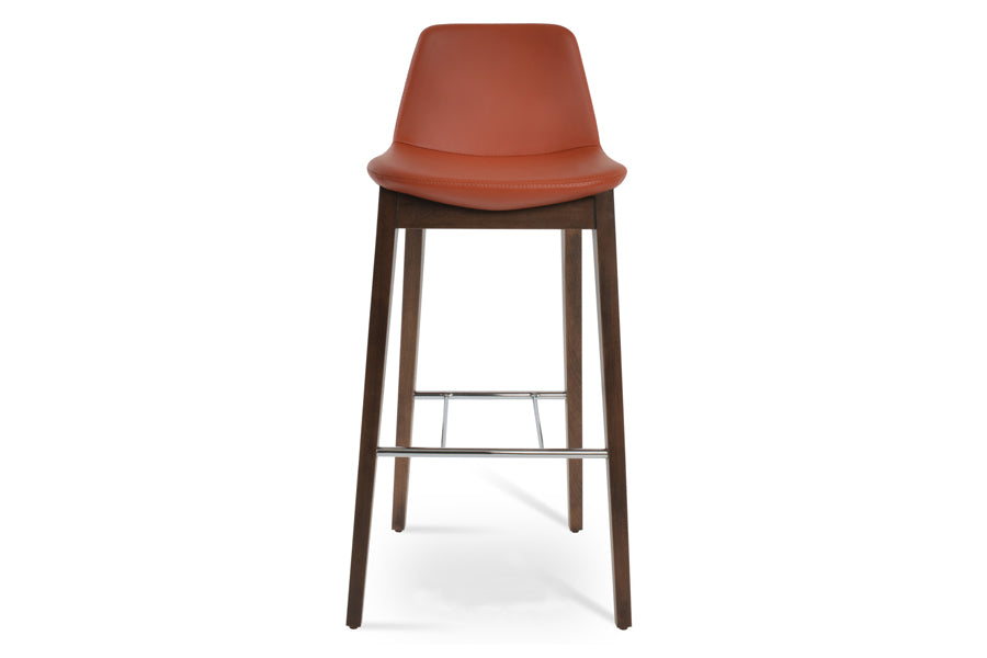 Pera HB Wood Counter Stool by SohoConcept, showing front view of hb wood counter stool.