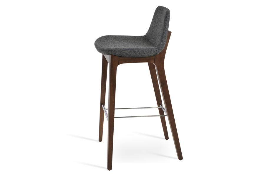Pera HB Wood Counter Stool by SohoConcept, showing side view of hb wood counter stool.