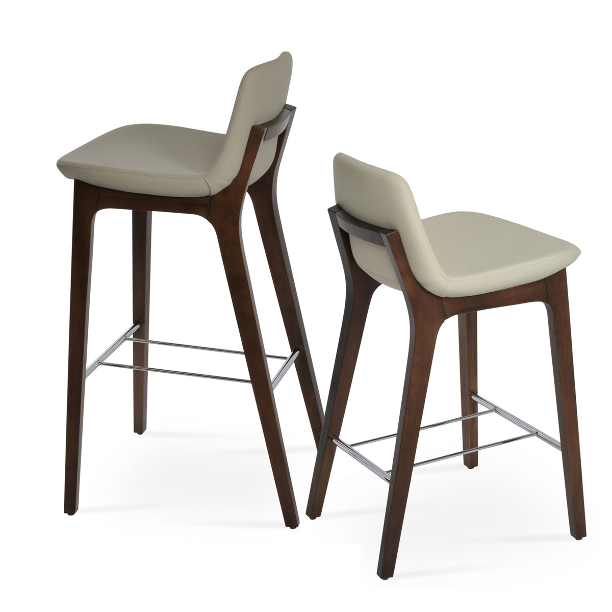 Pera HB Wood Counter Stool by SohoConcept, showing hb wood counter/bar stools together.