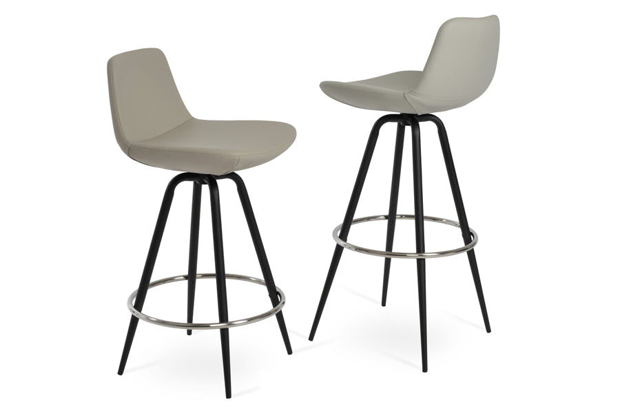 Pera Max Swivel Counter Stool, showing max swivel counter/bar stools together.