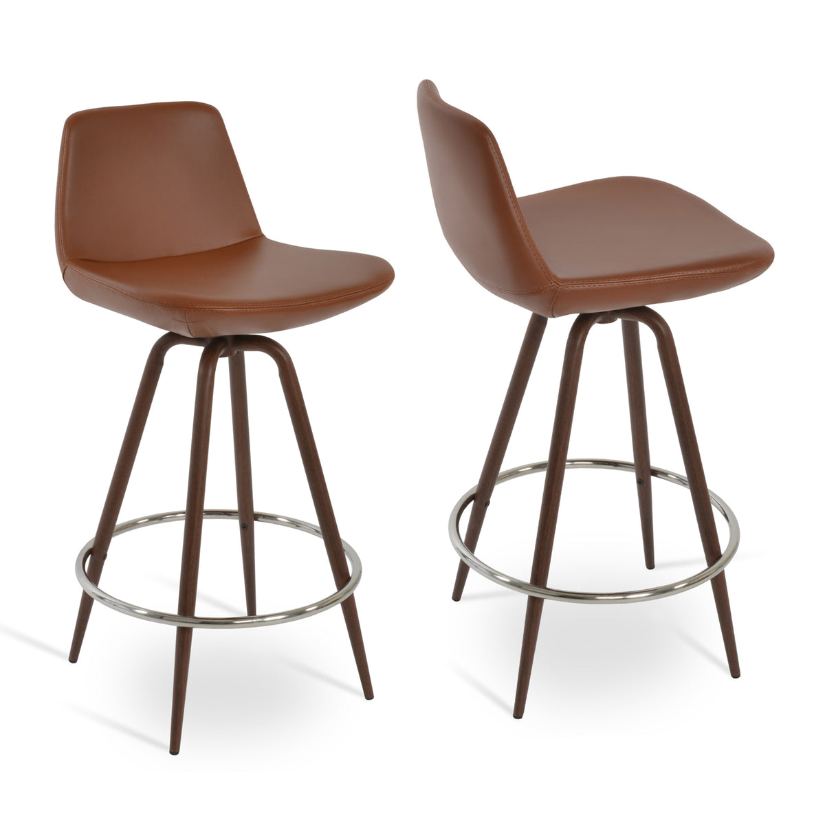 Pera Max Swivel Counter Stool, showing two max swivel counter stools together.