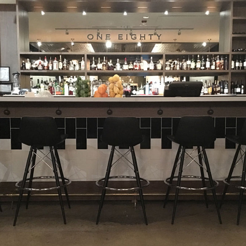 Pera MW Bar Stool by SohoConcept, showing mw bar stools in live shot.