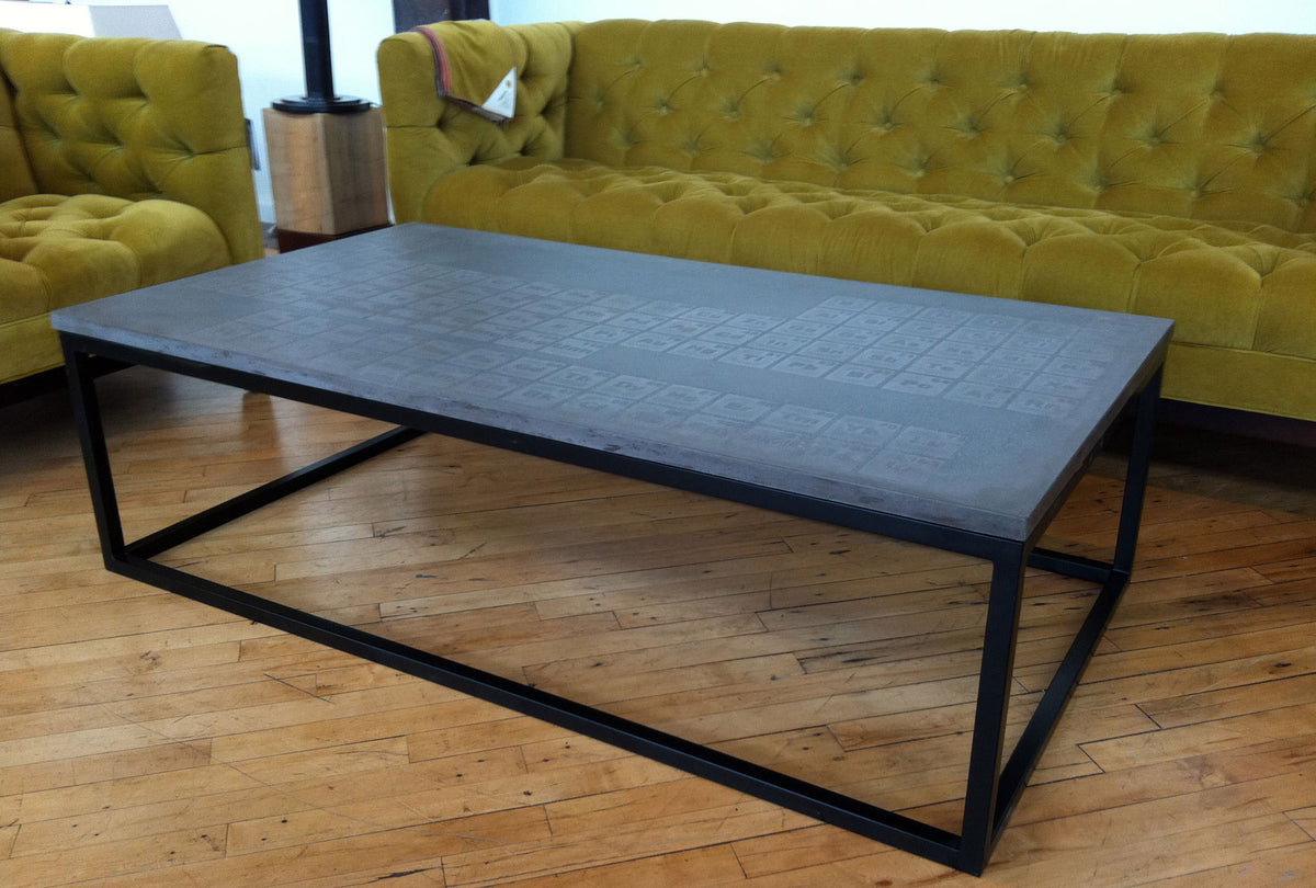 James De Wulf Periodic Coffee Table by De Wulf, showing periodic coffee table in live shot.