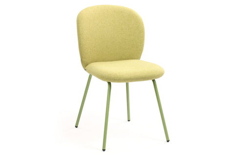 Petal 4 Leg Chair by m.a.d. - Light Green Base with Light Green Seat.
