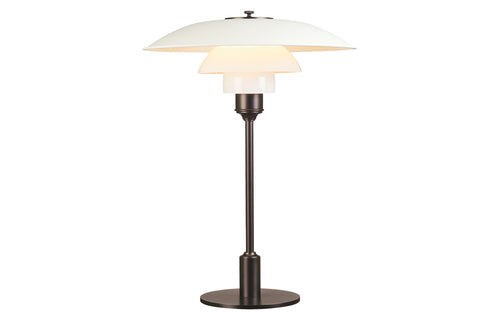 PH 3½-2½ Indoor Colour Table Lamp by Louis Poulsen - White Powder Coated Aluminum.