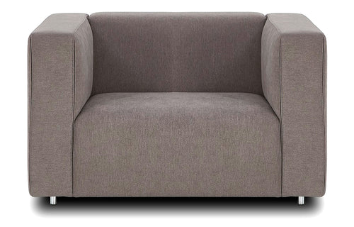 Pick Modular Sofa by B&T - Single Size/Taupe Fabric+Chrome.