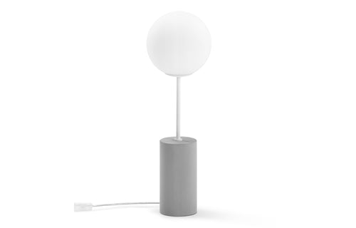 Pier Globe Table Lamp by m.a.d. - White Powder Coated Steel.