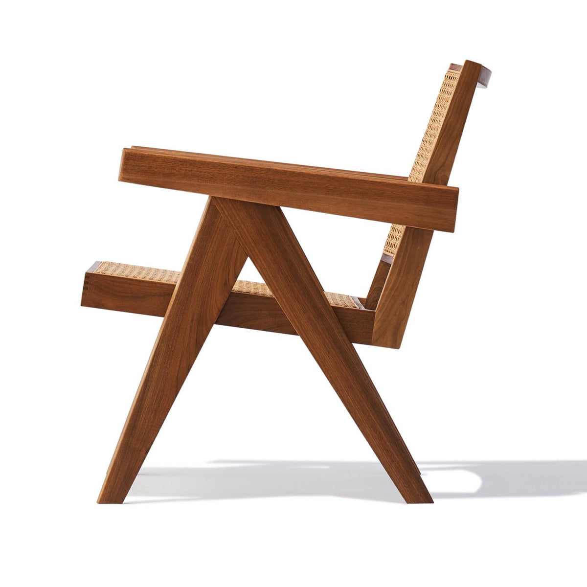 Pierre-J Lounge Armchair by SohoConcept, showing side view of pierre j lounge armchair.